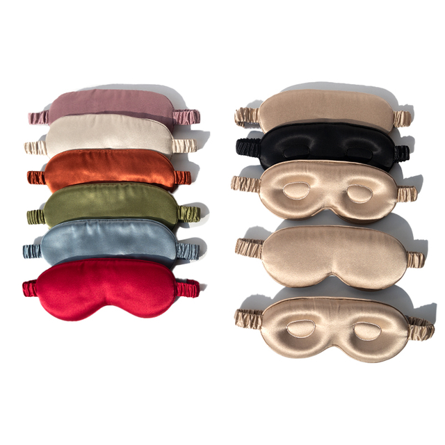 Masque pour les yeux en soie 3D, soin doux bloquant la lumière