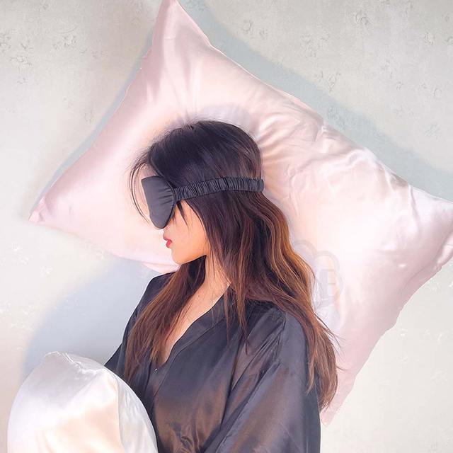 Taie d'oreiller de luxe en soie pure 100% naturelle de mûrier, avec fermeture éclair ou enveloppe, housse de taie d'oreiller en soie