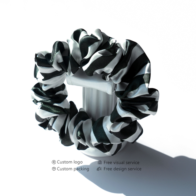 Cravates en soie 100% pures 22 mamans, chouchous en soie de mûrier, chouchous avec bandes élastiques, coffret cadeau