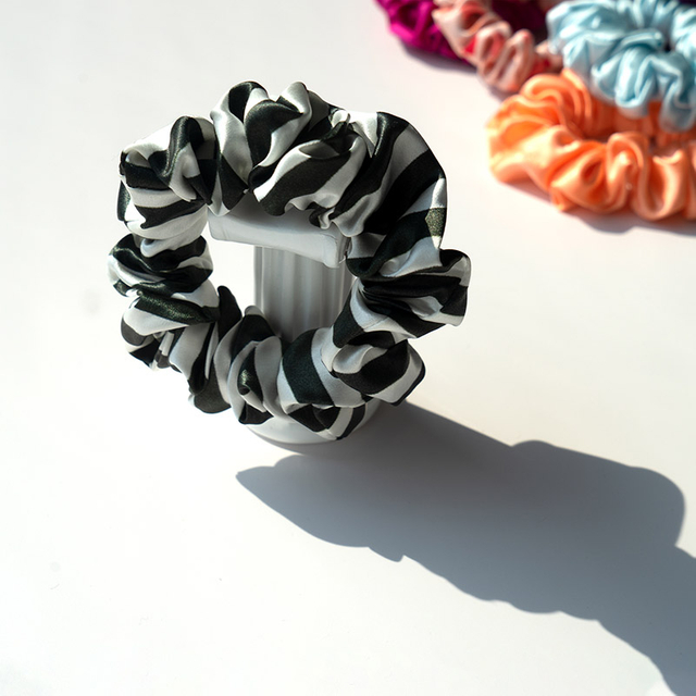 Coffret cadeau de chouchous skinny en pure soie Momme de qualité 22, chouchou 100 % soie de mûrier