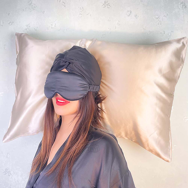 La soie de mûrier pure à 100 % peut être personnalisée avec des taies d'oreiller en soie.