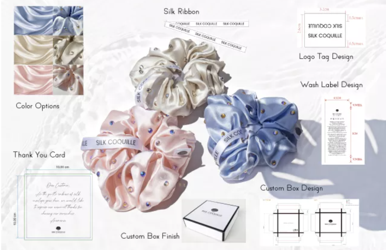 brouettes de cheveux en soie